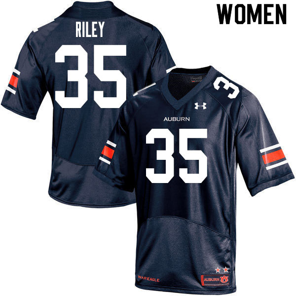 Auburn Tigers Women's Cam Riley #35 Navy Under Armour Stitched College 2020 NCAA Authentic Football Jersey PJN1474HE